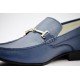 Mocasín Formal Azul Claro