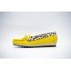 Mocasín Casual Amarillo y Leopardo De Cuero