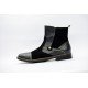 Boot Chelsea Negra Combinada